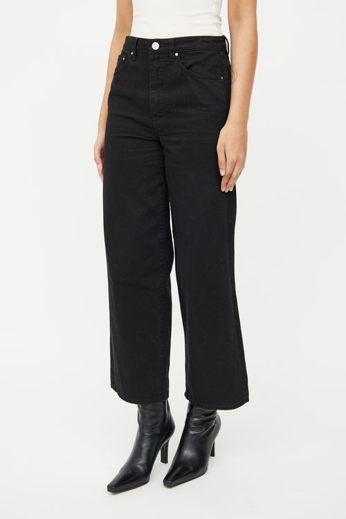 Toteme Black Wash Wide Leg Jean