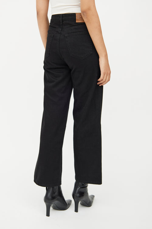 Toteme Black Wash Wide Leg Jean