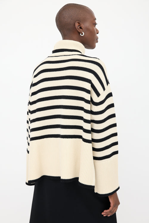 Toteme Cream 
Black Signature Stripe Sweater