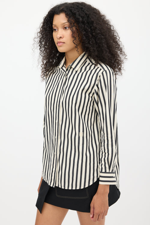 Toteme Cream 
Black Striped Shirt