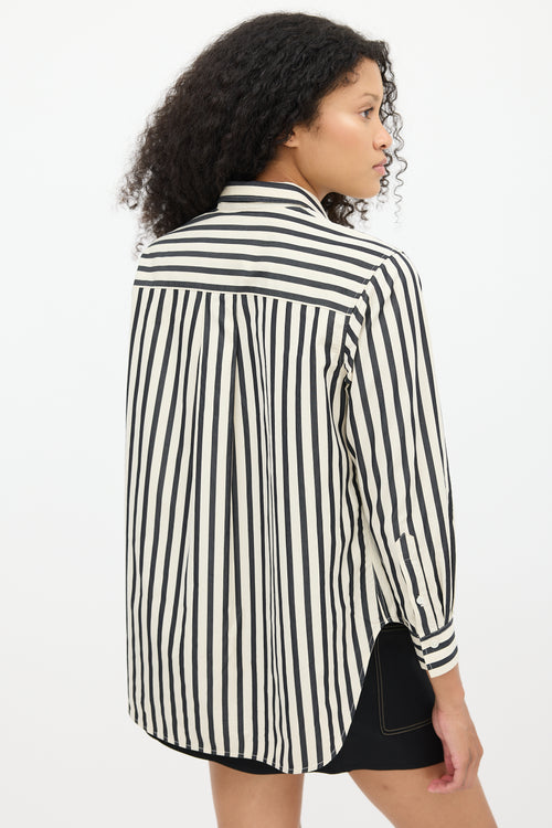 Toteme Cream 
Black Striped Shirt