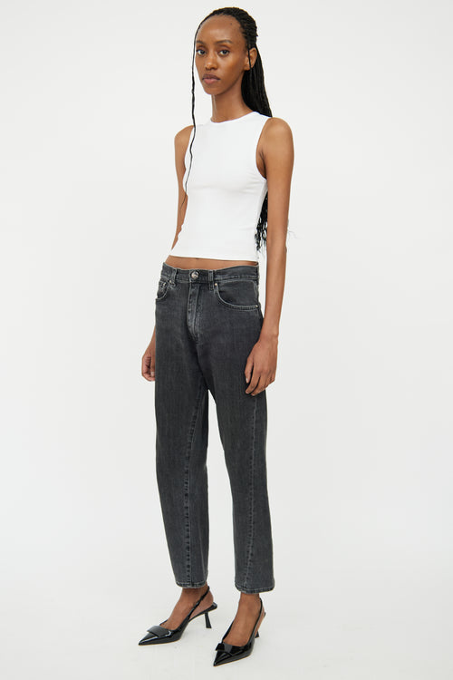 Totême Grey Twisted Side Seam Jean