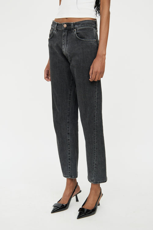 Totême Grey Twisted Side Seam Jean