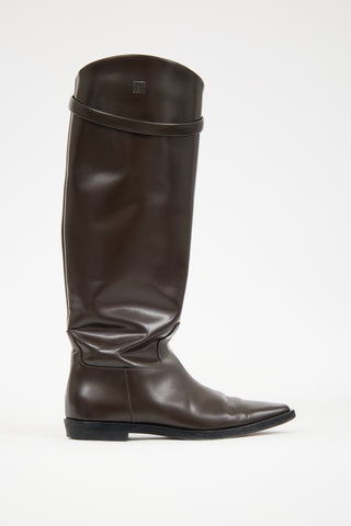 Toteme Leather Riding Knee Boot