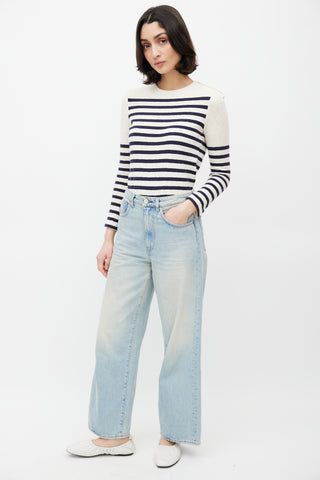 Totême Light Wash Flare Denim Jeans