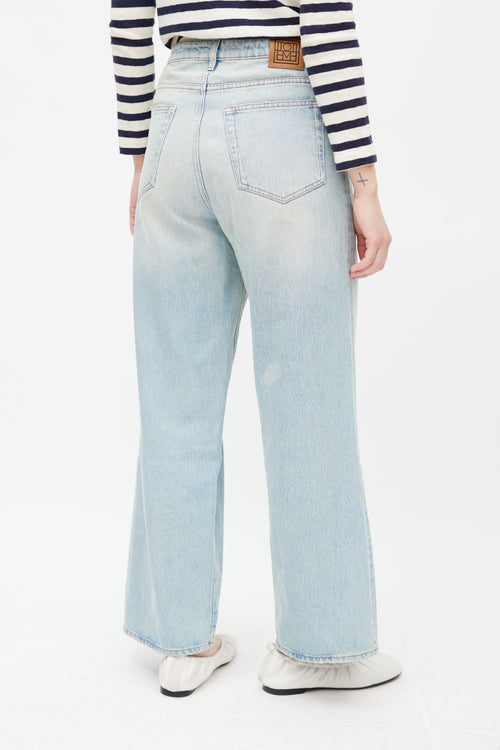 Totême Light Wash Flare Denim Jeans