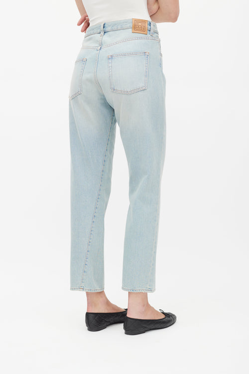 Totême Blue Light Wash Original Twisted Jeans