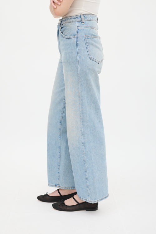 Toteme Light Wash Flair Wide Leg Jean