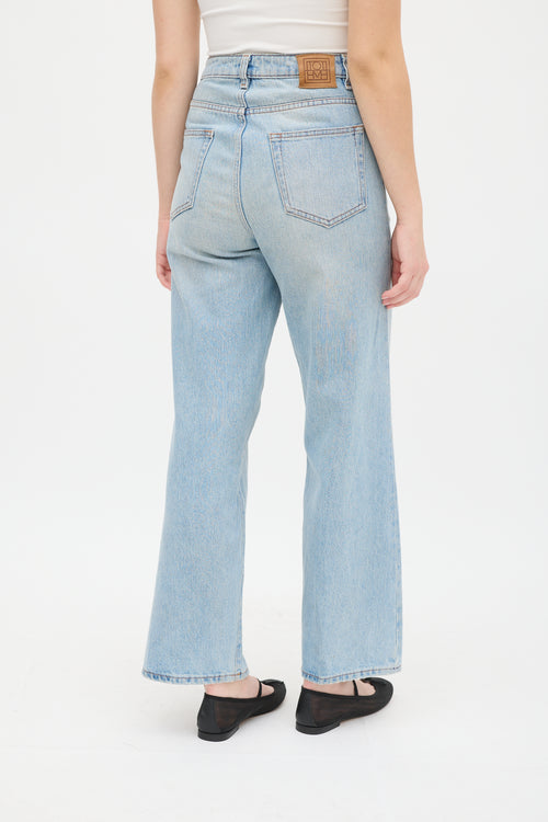 Toteme Light Wash Flair Wide Leg Jean