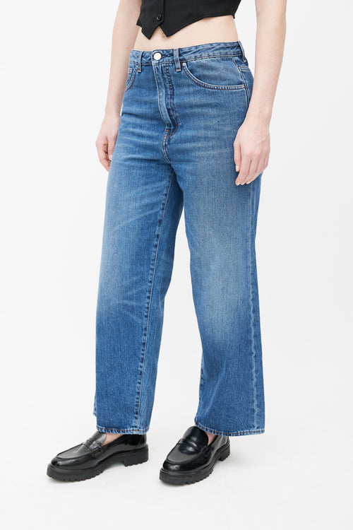 Totême Medium Wash Wide Leg Jeans