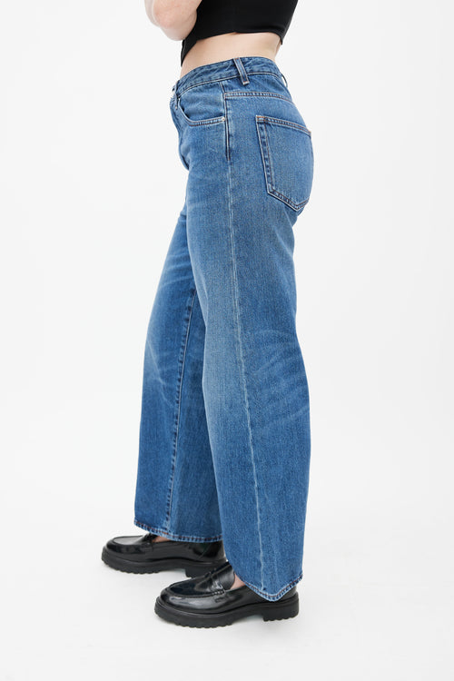 Totême Medium Wash Wide Leg Jeans