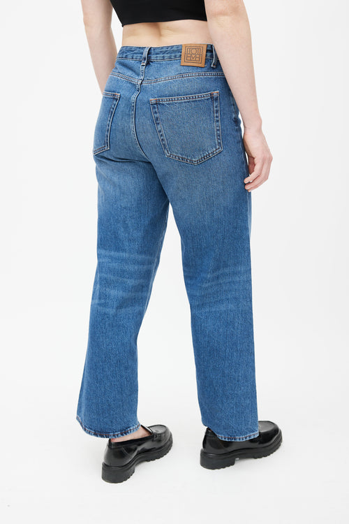 Totême Medium Wash Wide Leg Jeans