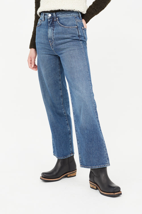 Totême Mid Wash Flare Fit Jeans