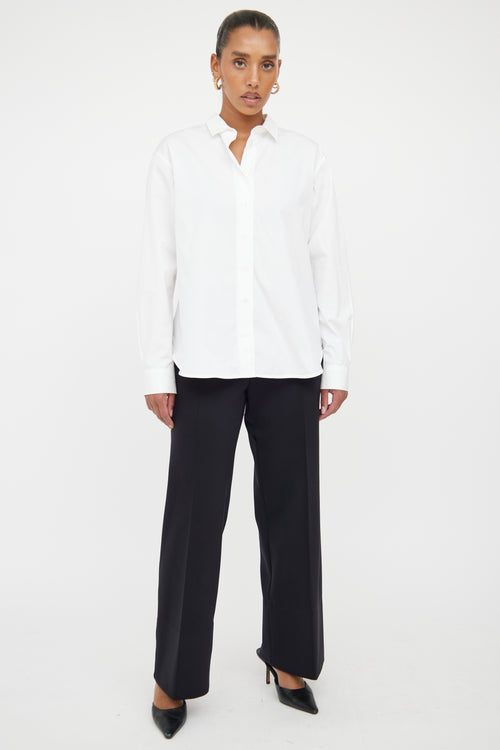 Toteme White Cotton Button Up Shirt