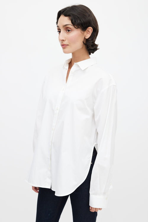 Totême White Oversized Button Up Shirt