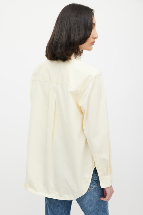 Totême Yellow Cotton Long Sleeve Shirt