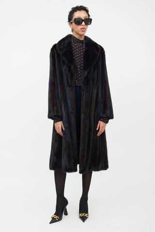 Dasco Brown Fur Long Coat