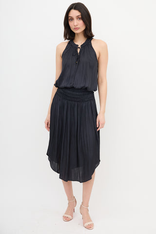 Ulla Johnson Satin Cleo Midi Dress