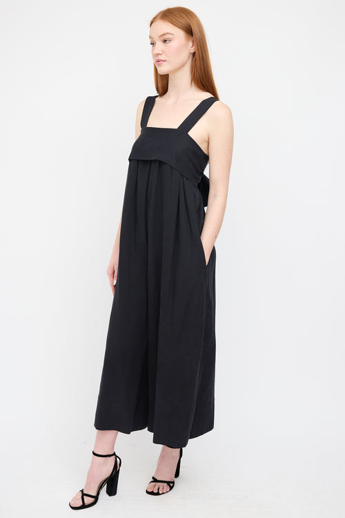 Ulla Johnson Black Iggy Tie Jumpsuit