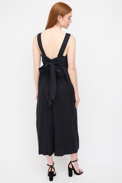 Ulla Johnson Black Iggy Tie Jumpsuit