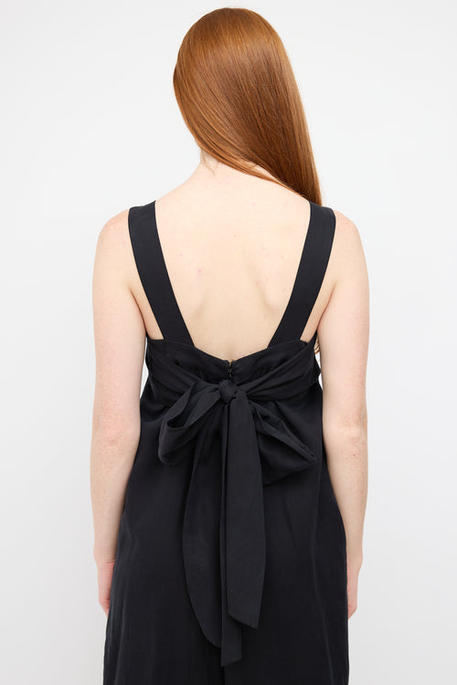 Ulla Johnson Black Iggy Tie Jumpsuit