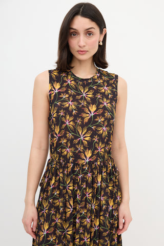 Ulla Johnson Clea Floral Midi Dress