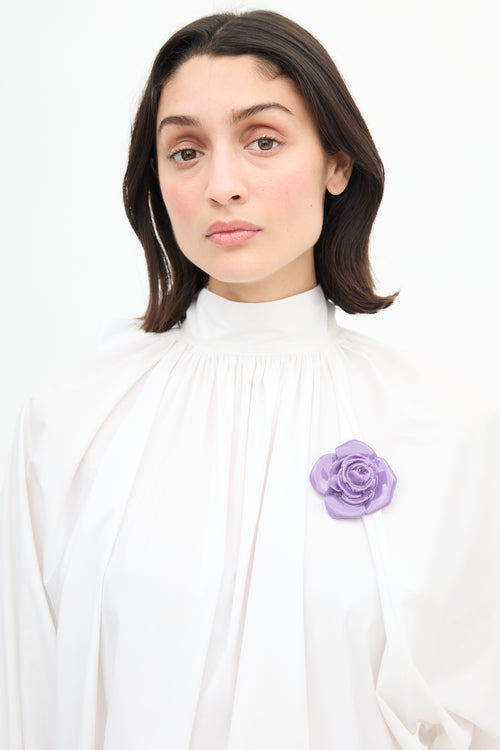  Purple Rose Brooch