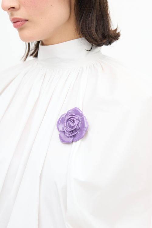  Purple Rose Brooch