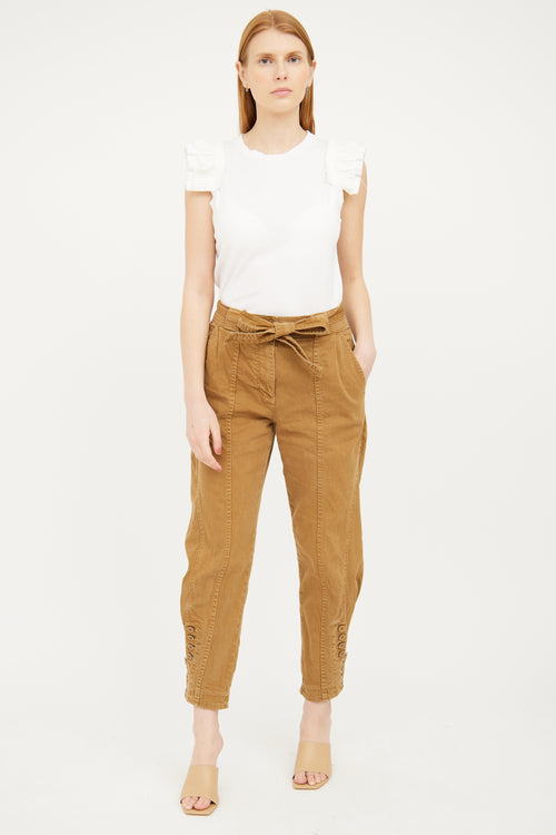 Ulla Johnson Brown Tapered Pant