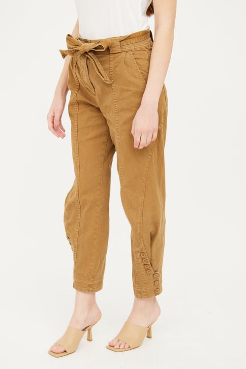 Ulla Johnson Brown Tapered Pant