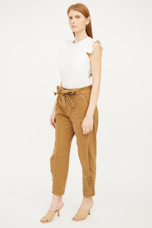 Ulla Johnson Brown Tapered Pant