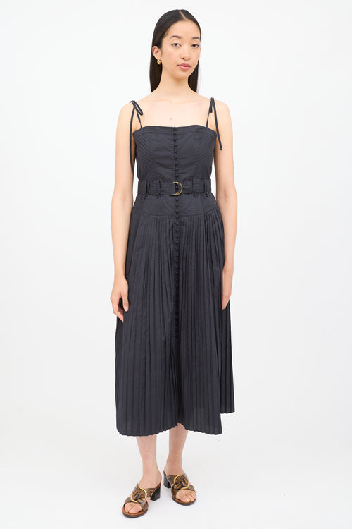 Ulla Johnson Black Cosette Sleeveless Dress