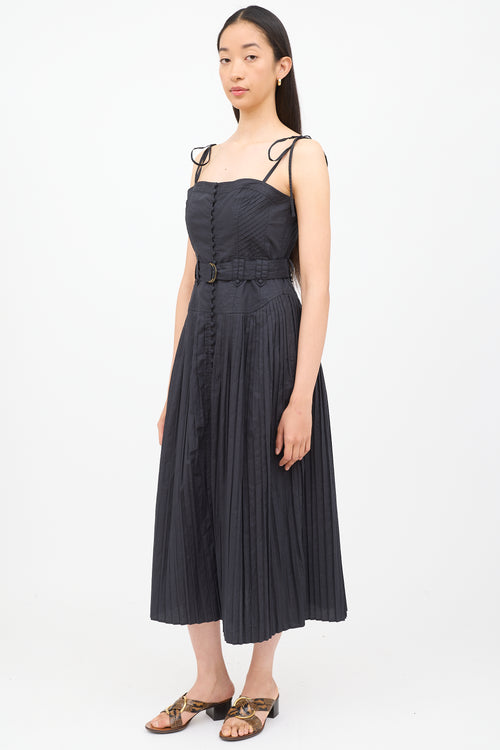 Ulla Johnson Black Cosette Sleeveless Dress