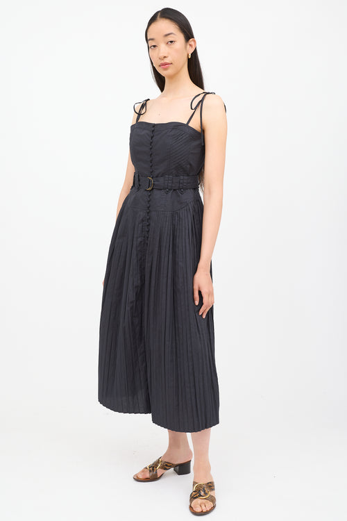 Ulla Johnson Black Cosette Sleeveless Dress