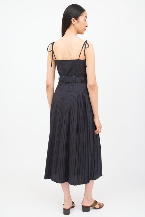 Ulla Johnson Black Cosette Sleeveless Dress