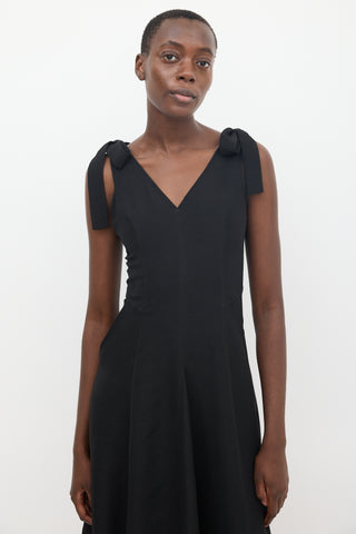 Ulla Johnson Black Tie Strap Lana Dress