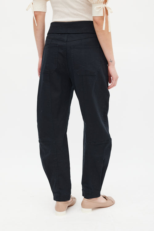 Ulla Johnson Black Waist Tie Storm Cargo Pant