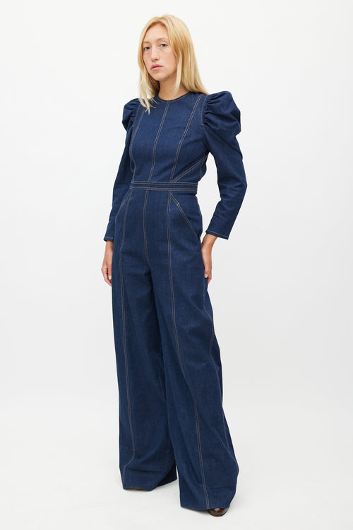 Ulla Johnson Blue Denim Jumpsuit