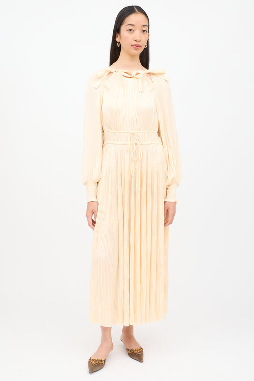 Ulla Johnson Cream Lila Long Sleeve Dress