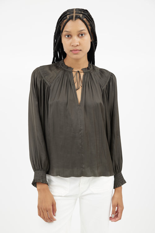 Ulla Johnson Dark Green Blouse