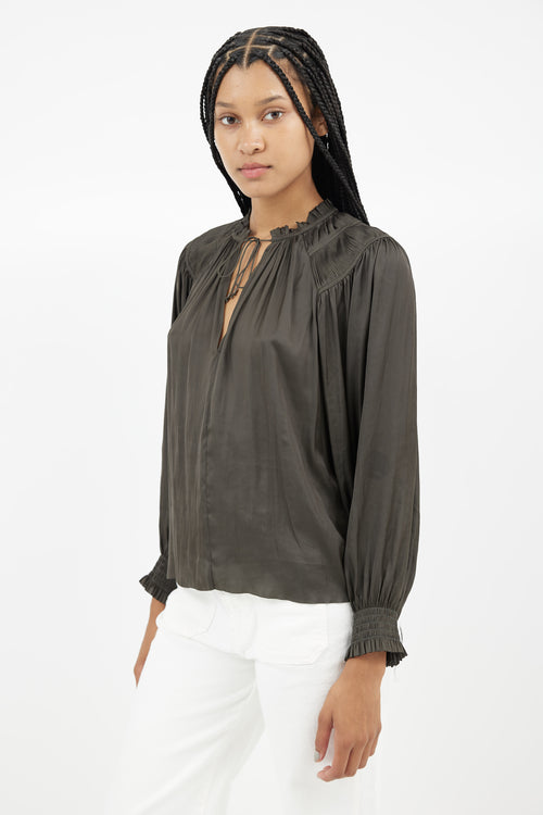 Ulla Johnson Dark Green Blouse