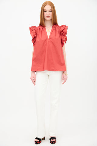 Ulla Johnson Elena Ruffle Blouse