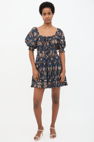 Ulla Johnson Floral Juniper Ruched Dress