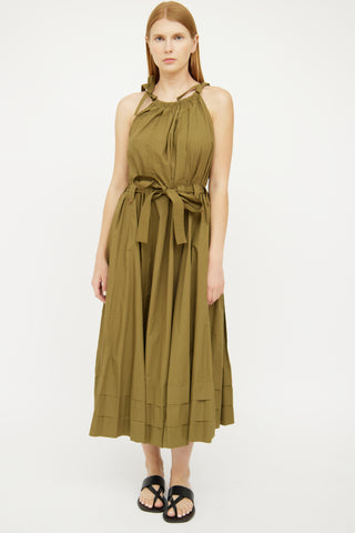 Ulla Johnson Green Cotton Sleeveless Dress