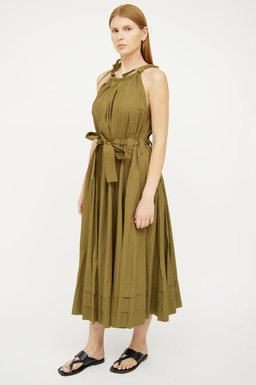 Ulla Johnson Green Cotton Sleeveless Dress