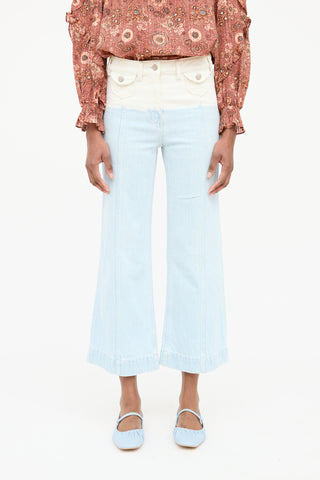 Ulla Johnson Dip Bleach Wide Jean