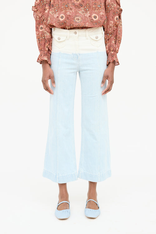 Ulla Johnson Dip Bleach Wide Jean