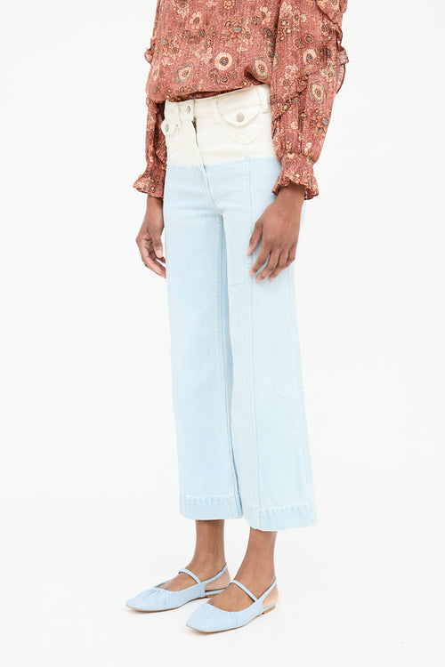 Ulla Johnson Dip Bleach Wide Jean