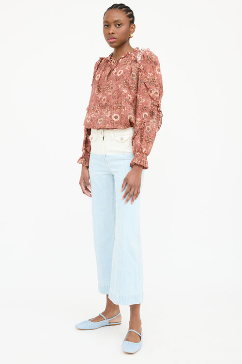 Ulla Johnson Dip Bleach Wide Jean