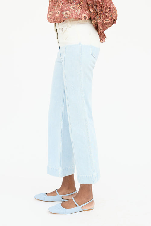 Ulla Johnson Dip Bleach Wide Jean